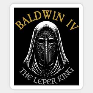 Baldwin IV of Jerusalem: Unveiling Strength Behind the Mask Sticker